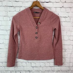 🌈3X$25⚡️Zara Button Down Sweater Blouse Small
